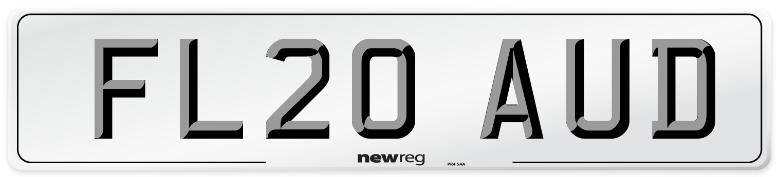 FL20 AUD Number Plate from New Reg